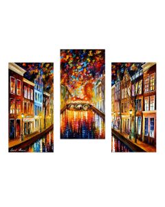 COLORFUL NIGHT AMSTERDAM - SET OF 3
